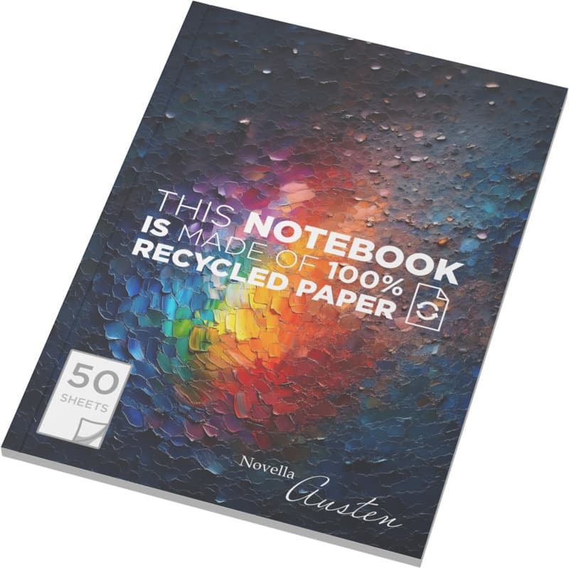 Novella Austen A5 recycled soft cover notebook - 50 lined sheets