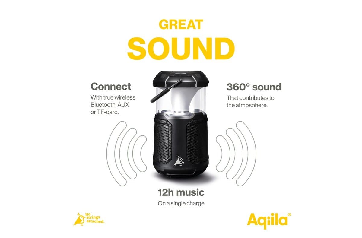 Aqiila Soundbird B10 Bluetooth Speaker with Light and Powerbank 4
