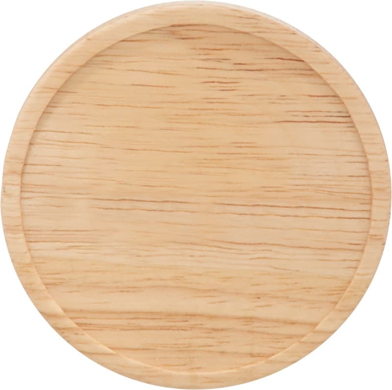 Hearth 400 ml ceramic mug with wooden coaster 4