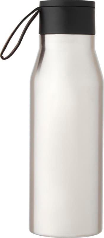 Ljungan 500 ml copper vacuum insulated stainless steel bottle with PU leather strap and lid 3