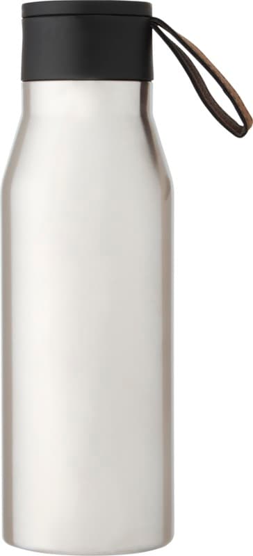 Ljungan 500 ml copper vacuum insulated stainless steel bottle with PU leather strap and lid 2