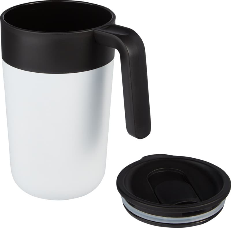 Nordia 400 ml double-wall recycled mug 3