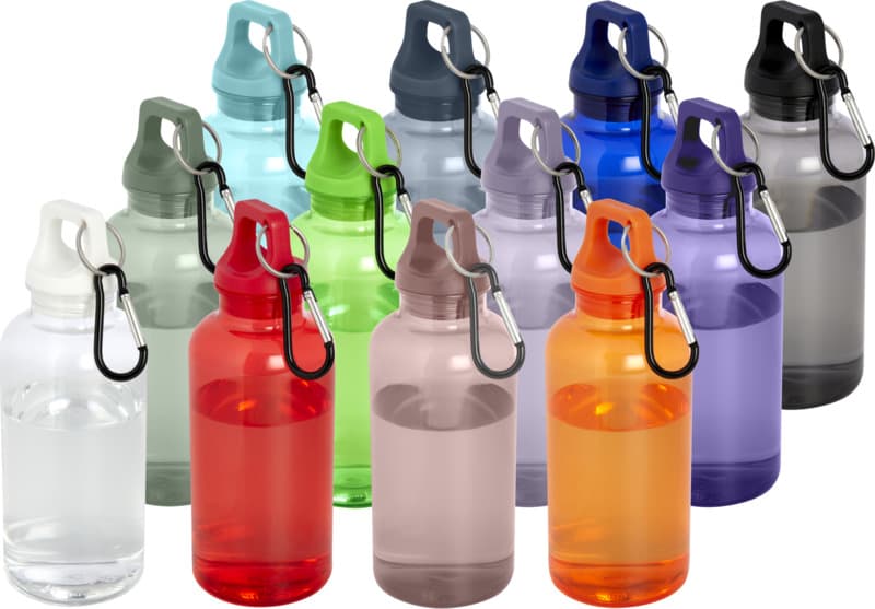 Oregon 400 ml RCS certified recycled plastic water bottle with carabiner 5