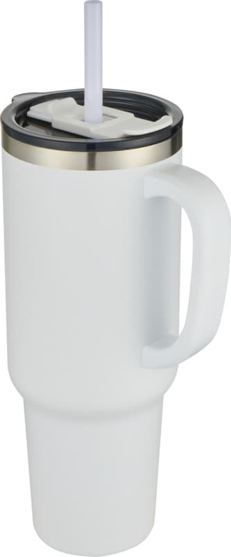 Sydney 1200 ml double wall RCS certified copper vacuum insulated tumbler with straw