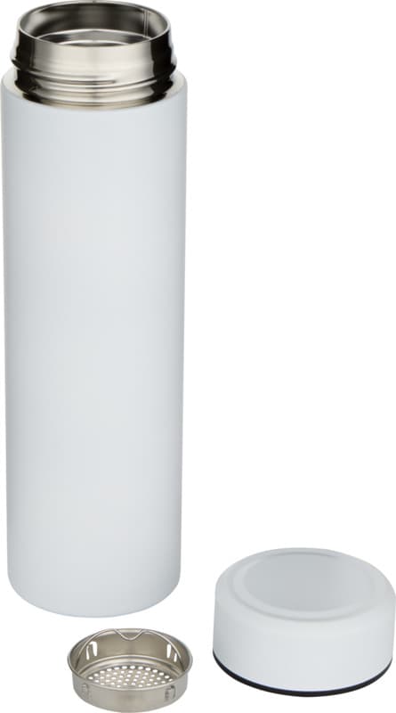 Taylor 450 ml double wall stainless steel flask with tea strainer 3