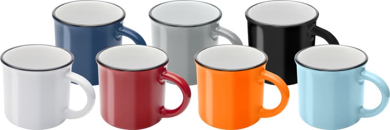 Bari 240 ml ceramic mug with glossy finish 4