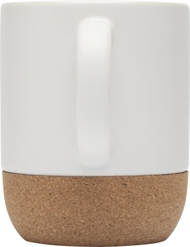 Billie 300 ml ceramic mug with cork details and matt finish 3