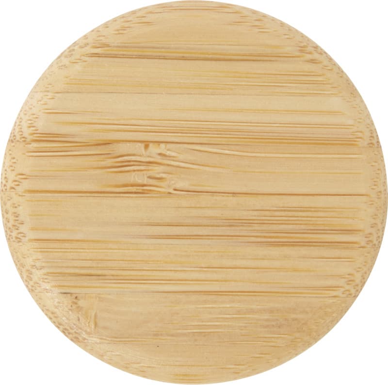 Porto 500 ml glass water bottle with silicone handle and bamboo lid  4