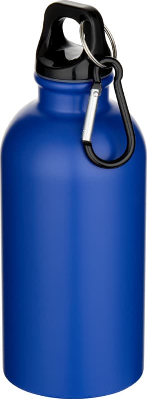 Oregon 400 ml matte RCS recycled single wall stainless steel water bottle with carabiner 5