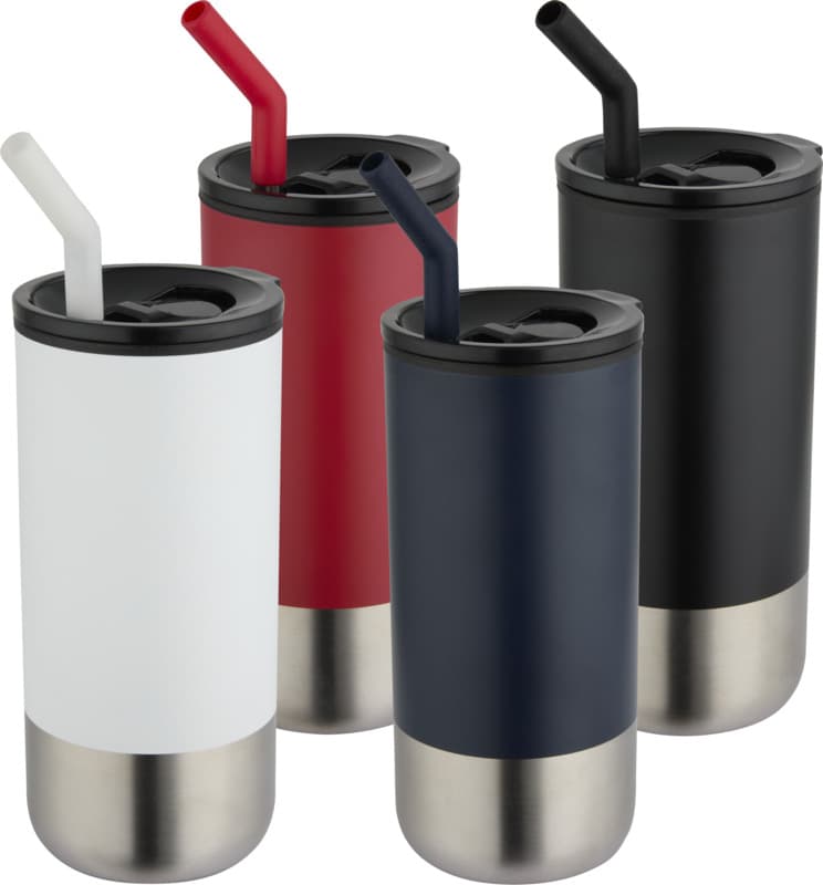 Grayson 480 ml RCS recycled insulated tumbler with straw 5