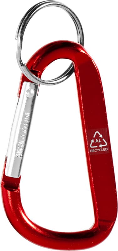 Timor RCS recycled aluminium carabiner keychain 3