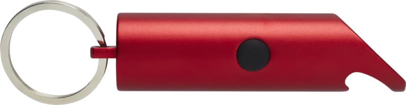Flare RCS recycled aluminium IPX LED light and bottle opener with keychain 3