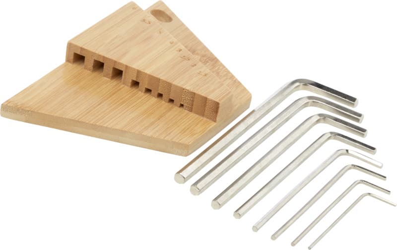 Allen bamboo hex key tool set 4