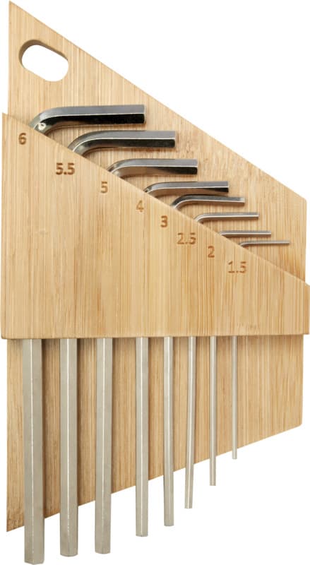 Allen bamboo hex key tool set 2