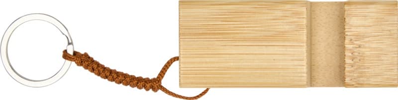 Bosona bamboo phone holder with keychain 2
