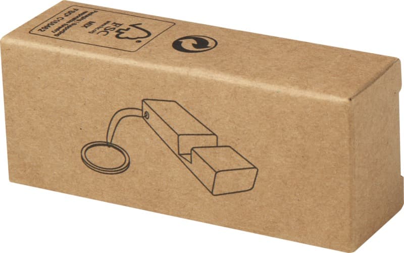 Bosona bamboo phone holder with keychain 5