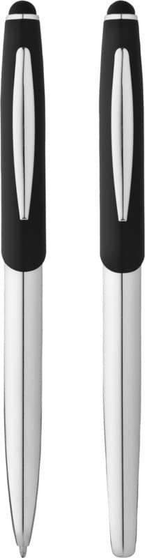 Geneva stylus ballpoint pen and rollerball pen set (blue ink) 2