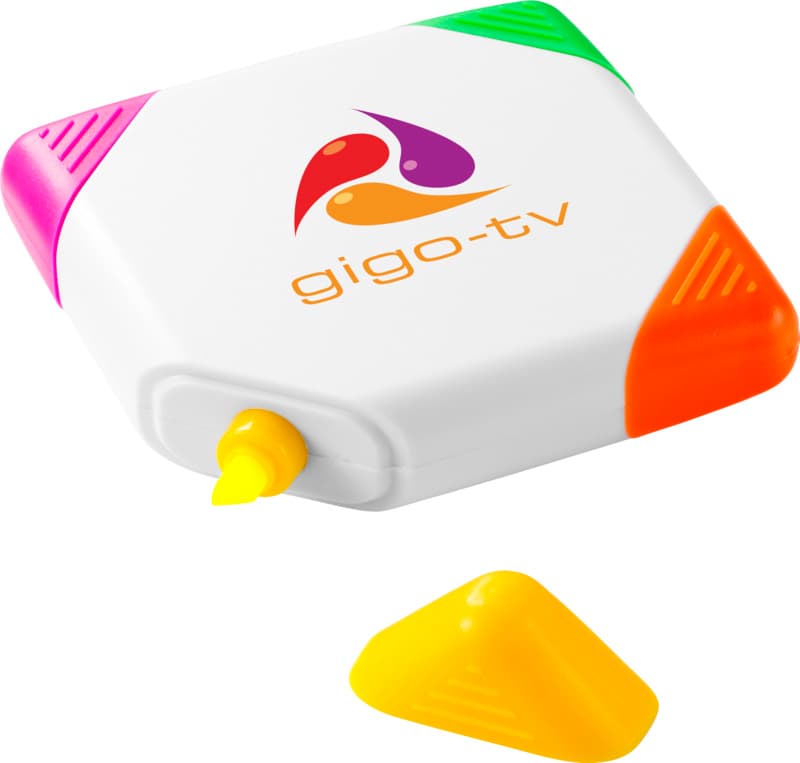 Trafalgar square-shaped 4-colour highlighter 3