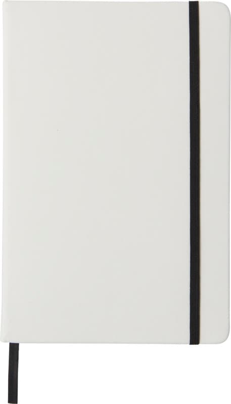 Spectrum A5 white notebook with coloured strap 2
