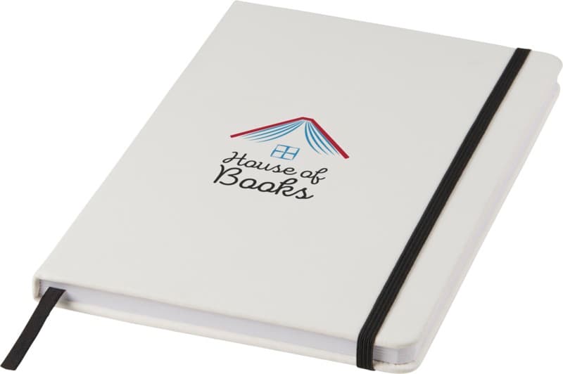 Spectrum A5 white notebook with coloured strap 5