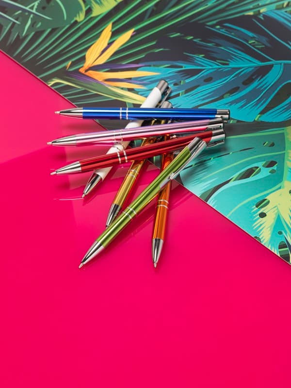 Moneta anodized aluminium click ballpoint pen (black ink) 3