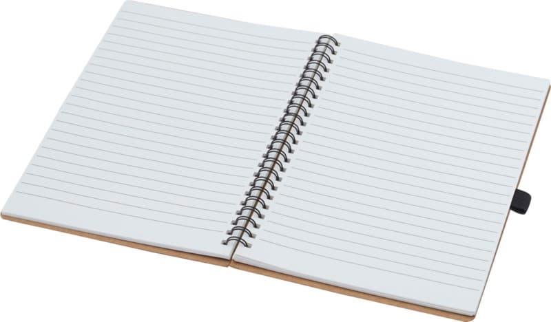 Cobble A5 wire-o recycled cardboard notebook with stone paper 4