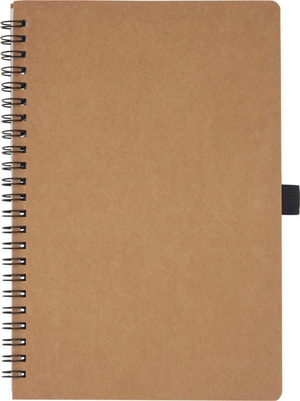 Cobble A5 wire-o recycled cardboard notebook with stone paper 2