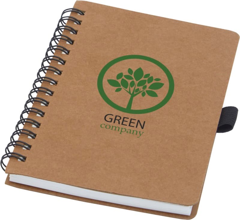 Cobble A6 wire-o recycled cardboard notebook with stone paper 5