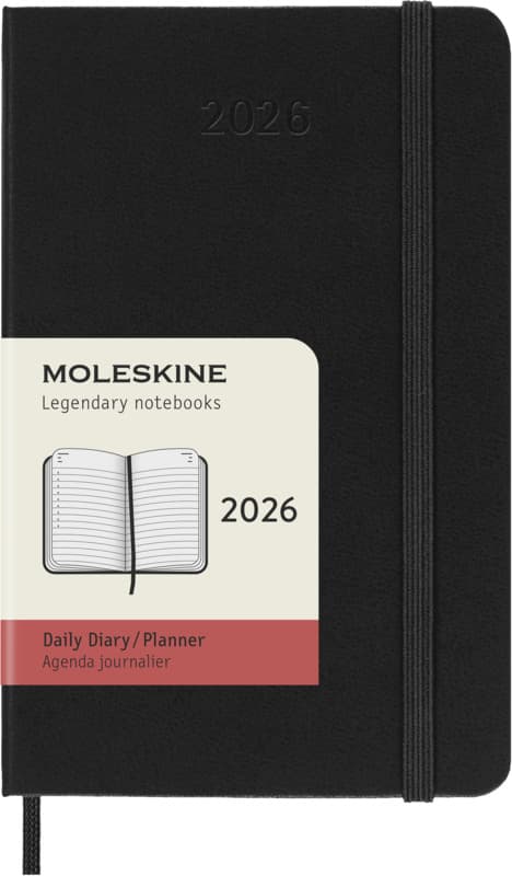 Moleskine hard cover 12 month PK daily planner