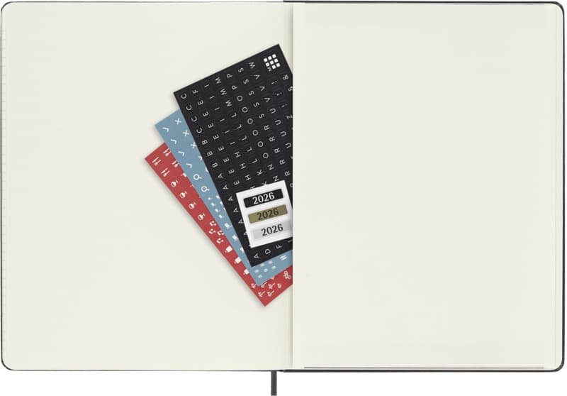 Moleskine hard cover 12 month XL weekly planner 4