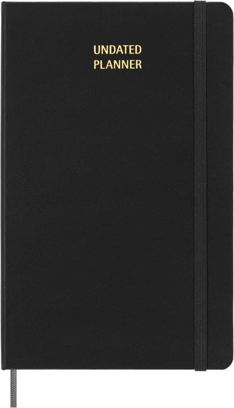 Moleskine hard cover undated L weekly planner 2