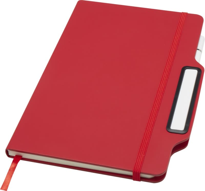 Nexus A5 hard cover notebook with pen and pencil combo (black ink)