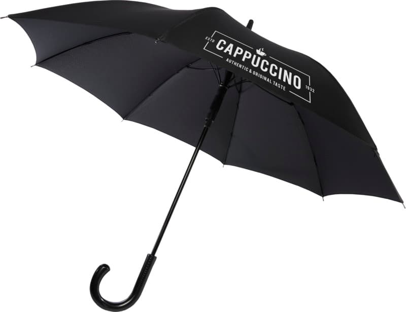 Fontana 23" auto open umbrella with carbon look and crooked handle 5