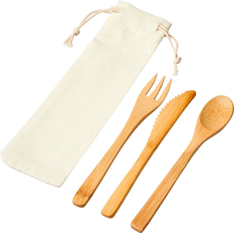 Celuk bamboo cutlery set 4