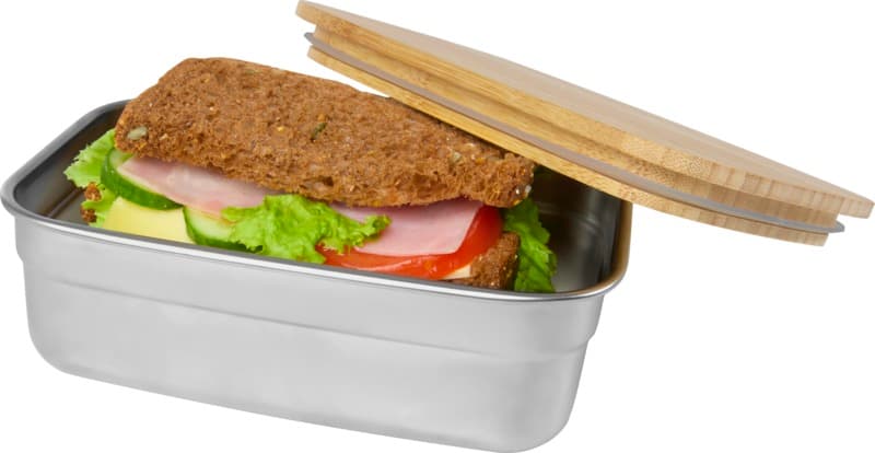 Tite 700 ml stainless steel lunch box with bamboo lid 3