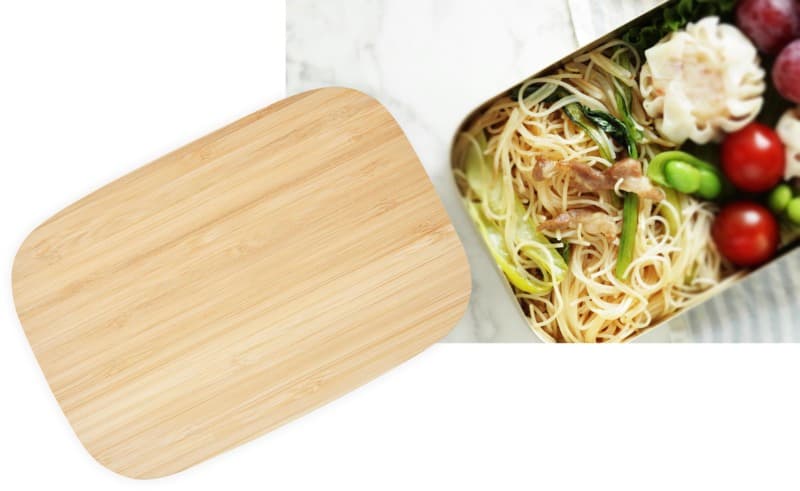 Tite 700 ml stainless steel lunch box with bamboo lid 4