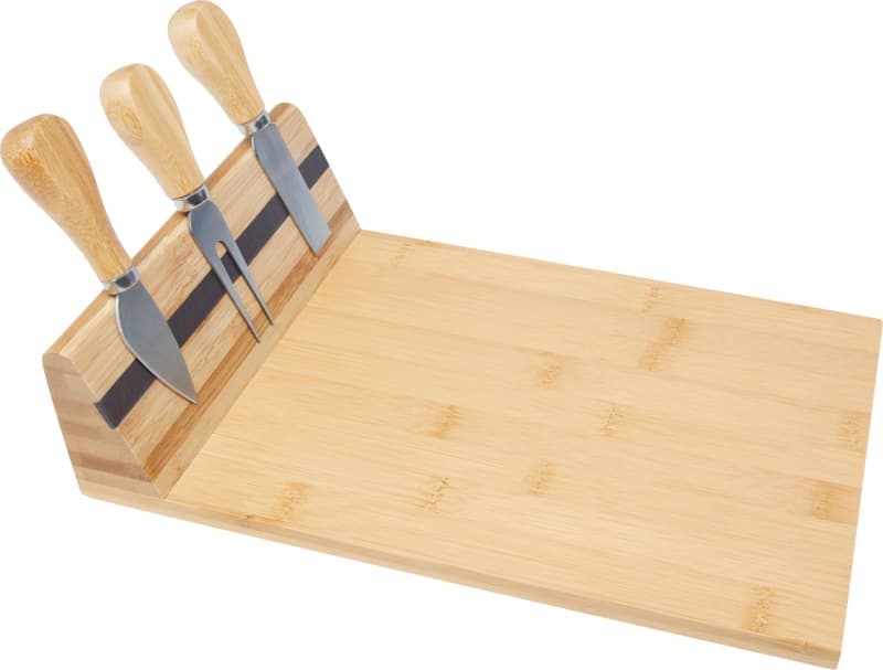 Mancheg bamboo magnetic cheese board and tools