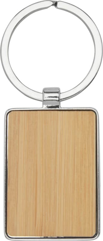 Neta bamboo rectangular keychain 2
