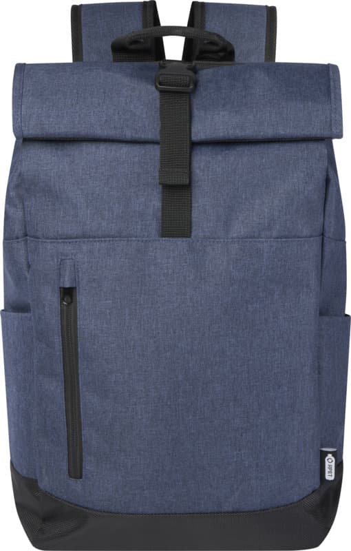 Libra 15.6" GRS recycled roll-up laptop backpack 12L 2
