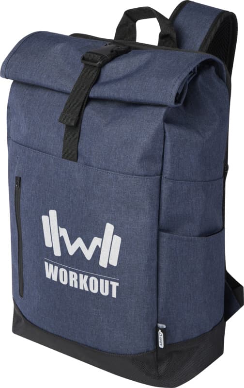 Libra 15.6" GRS recycled roll-up laptop backpack 12L 5