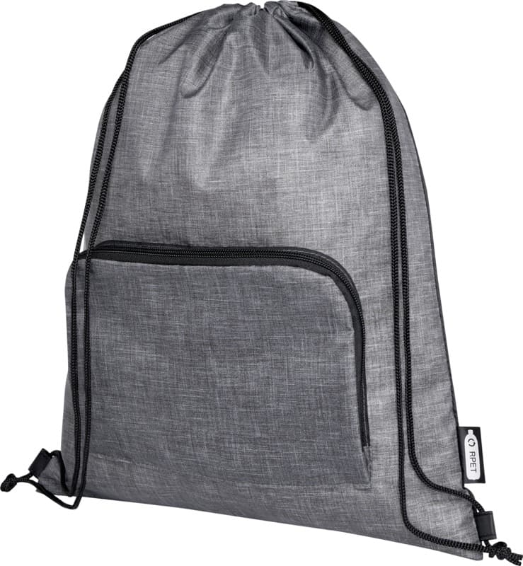Ash recycled foldable drawstring bag 7L