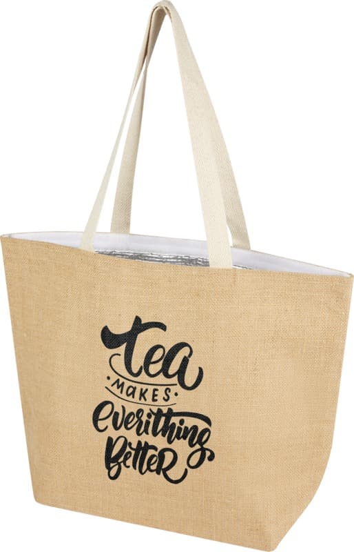 Juta 300 g/m² jute cooler tote bag 12L 5
