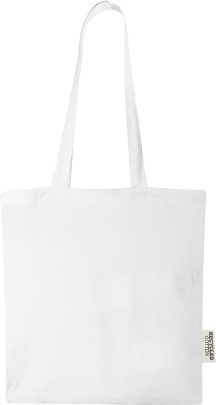 Madras 140 g/m2 GRS recycled cotton tote bag 7L 2