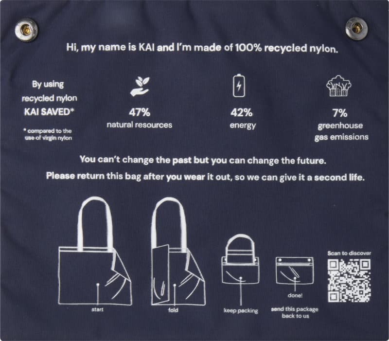 Kai GRS recycled circular tote bag 4