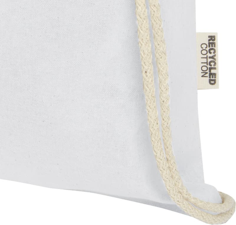 Oregon 140 g/m² GRS recycled cotton drawstring bag 4