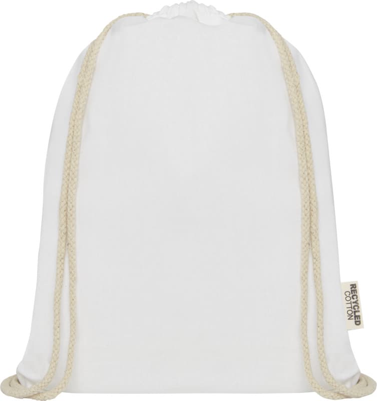 Oregon 140 g/m² GRS recycled cotton drawstring bag 2