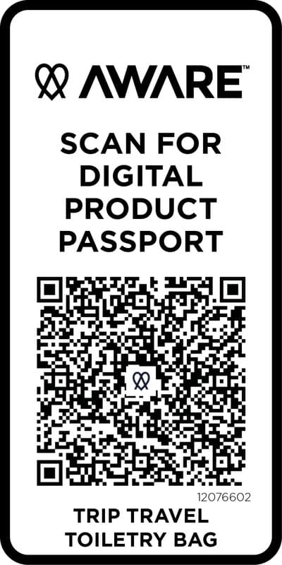 Trip Aware™ recycled travel toiletry bag 6L 4