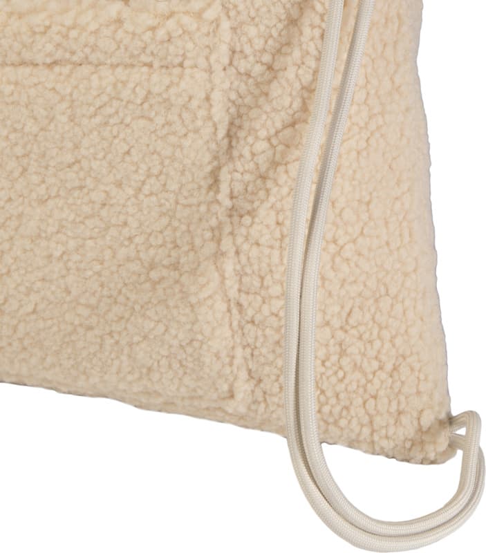 Bear GRS recycled sherpa drawstring backpack 9L 4