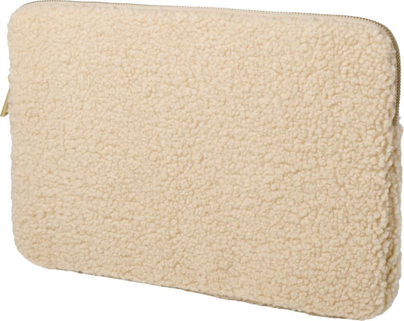 Bear 13" GRS recycled sherpa laptop sleeve 2L