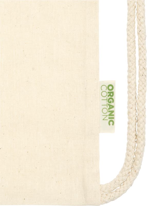 Odisha 100 g/m² OCS organic drawstring bag 5L 4